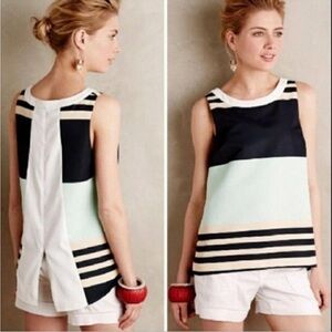 Troubadour Anthropologie lined sleeveless size 8 zip back.